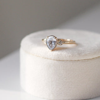 1.16ct Blue Lagoon Pear Sapphire Ring - ready to ship - Yuliya Chorna Jewellery
