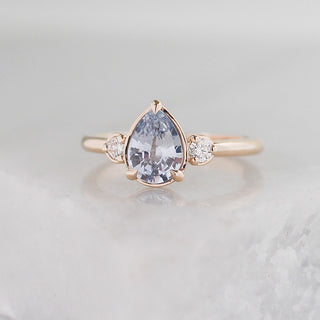 1.16ct Blue Lagoon Pear Sapphire Ring - ready to ship - Yuliya Chorna Jewellery