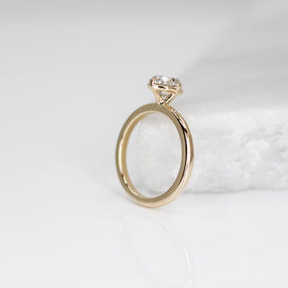 1.21ct Oval Icy Salt & Pepper Diamond Around The World Ring - ready to ship - Yuliya Chorna Jewellery