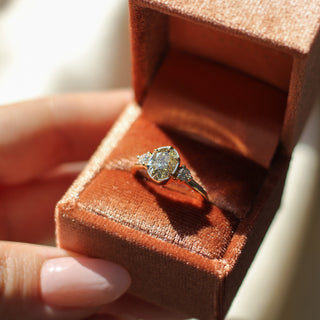 1.45ct Canary Oval Diamond Ring - ready to ship - Yuliya Chorna Jewellery