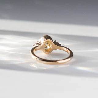 1.45ct Canary Oval Diamond Ring - ready to ship - Yuliya Chorna Jewellery
