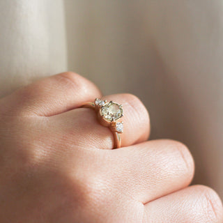 1.45ct Canary Oval Diamond Ring - ready to ship - Yuliya Chorna Jewellery