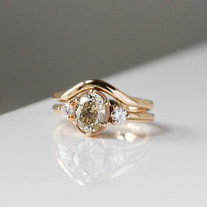 1.45ct Canary Oval Diamond Ring - ready to ship - Yuliya Chorna Jewellery