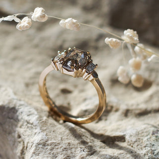 1.88ct Champagne Diamond Ring - ready to ship - Yuliya Chorna Jewellery