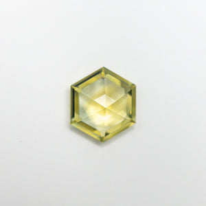 0.75ct 6.72x5.84x2.44mm Hexagon Step Cut Sapphire 19874-01 - Yuliya Chorna Jewellery