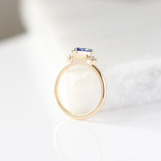 Blue Lagoon Pear Sapphire Ring - ready to ship - Yuliya Chorna Jewellery