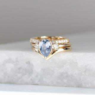 1.21ct Blue Lagoon Pear Sapphire Ring - Yuliya Chorna Jewellery