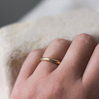 Classic Textured Thin Band on hand 