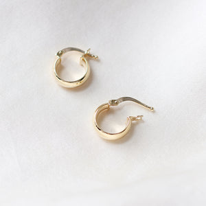 Domed Chunky Hoops side view open 