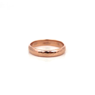 Hammered Medium Band in rose gold