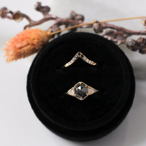 1.05ct Hexagon Diamond Ring In Yellow Gold - Ready To Ship - Yuliya Chorna Jewellery