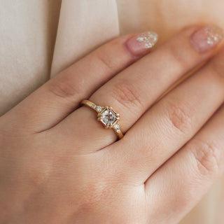 1.68ct Champagne Diamond Crown Wedding Set In Yellow Gold - Ready To Ship - Yuliya Chorna Jewellery