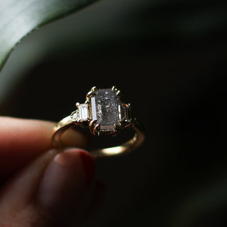 2.01ct Misceo Emerald Cut Diamond Ring in Yellow Gold - Ready To Ship - Yuliya Chorna Jewellery