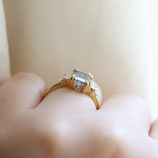 2.01ct Misceo Emerald Cut Diamond Ring in Yellow Gold - Ready To Ship - Yuliya Chorna Jewellery