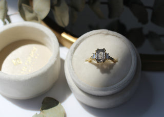 2.01ct Misceo Emerald Cut Diamond Ring in Yellow Gold - Ready To Ship - Yuliya Chorna Jewellery