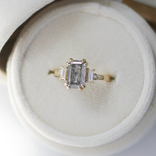 2.01ct Misceo Emerald Cut Diamond Ring in Yellow Gold - Ready To Ship - Yuliya Chorna Jewellery