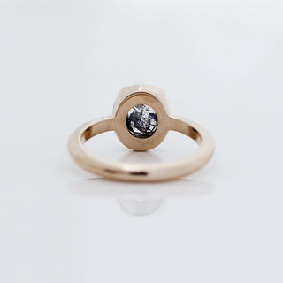 1.58ct Black Swan Oval Diamond Ring in Yellow Gold - Ready To Ship - Yuliya Chorna Jewellery