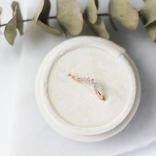 Sahara Diamond Crown in ringbox with plants