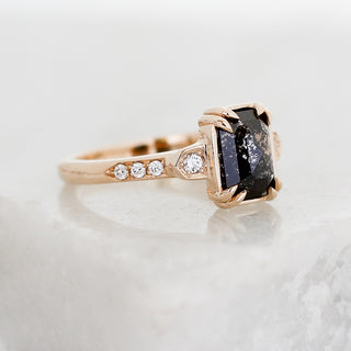 2.07ct Nebula Black Diamond Ring - ready to ship - Yuliya Chorna Jewellery