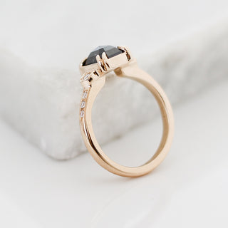 2.07ct Nebula Black Diamond Ring - ready to ship - Yuliya Chorna Jewellery