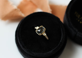 2.07ct Nebula Black Diamond Ring - ready to ship - Yuliya Chorna Jewellery