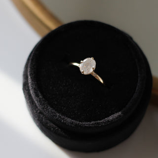 1.32ct Oval Icy Diamond Around The World Ring - ready to ship - Yuliya Chorna Jewellery