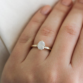 1.32ct Oval Icy Diamond Around The World Ring - ready to ship - Yuliya Chorna Jewellery