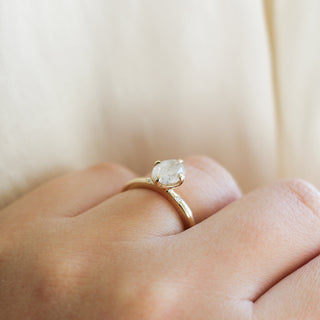 1.32ct Oval Icy Diamond Around The World Ring - ready to ship - Yuliya Chorna Jewellery