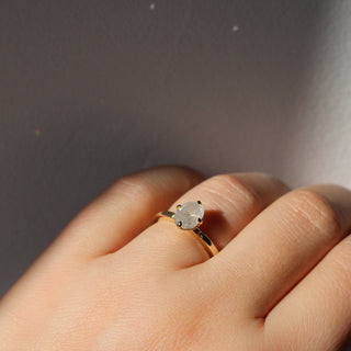 1.32ct Oval Icy Diamond Around The World Ring - ready to ship - Yuliya Chorna Jewellery