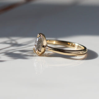 .73ct Zaria Salt & Pepper Diamond Ring In Yellow Gold - Ready To Ship - Yuliya Chorna Jewellery