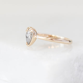 .73ct Zaria Salt & Pepper Diamond Ring In Yellow Gold - Ready To Ship - Yuliya Chorna Jewellery