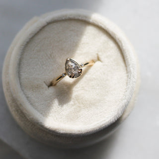 .73ct Zaria Salt & Pepper Diamond Ring In Yellow Gold - Ready To Ship - Yuliya Chorna Jewellery