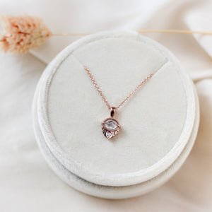 Marquise Diamond Sun Necklace - ready to ship - Yuliya Chorna Jewellery