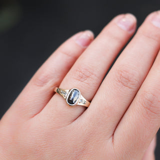 1.23ct Odonis Black Diamond Tapered Ring - Yuliya Chorna Jewellery