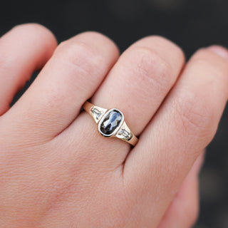 1.23ct Odonis Black Diamond Tapered Ring - Yuliya Chorna Jewellery