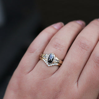 1.23ct Odonis Black Diamond Tapered Ring - Yuliya Chorna Jewellery