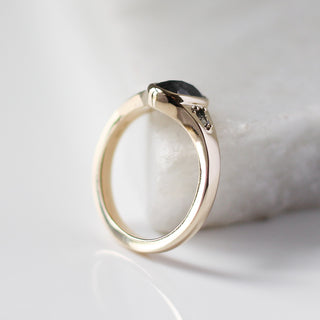 1.23ct Odonis Black Diamond Tapered Ring - Yuliya Chorna Jewellery