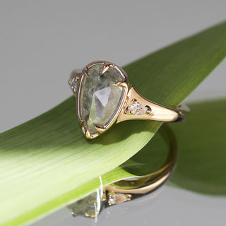 2.13ct Fons Pear Diamond Tapered Ring - Yuliya Chorna Jewellery