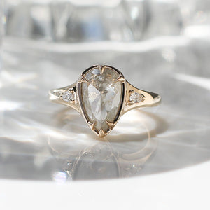 2.13ct Fons Pear Diamond Tapered Ring - Yuliya Chorna Jewellery