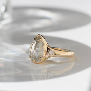 2.13ct Fons Pear Diamond Tapered Ring - Yuliya Chorna Jewellery