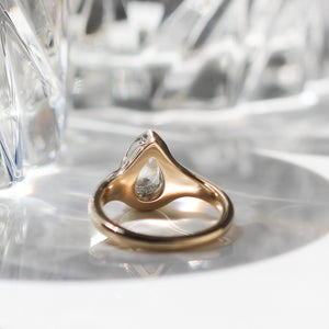 2.13ct Fons Pear Diamond Tapered Ring - Yuliya Chorna Jewellery