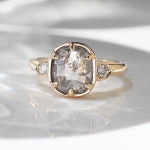 2.22ct Could 9 Cushion Diamond Ring - Yuliya Chorna Jewellery