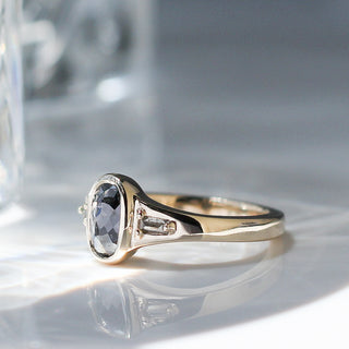 1.23ct Odonis Black Diamond Tapered Ring - Yuliya Chorna Jewellery