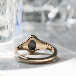1.23ct Odonis Black Diamond Tapered Ring - Yuliya Chorna Jewellery
