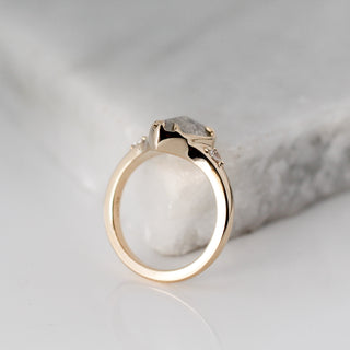 2.13ct Fons Pear Diamond Tapered Ring - Yuliya Chorna Jewellery