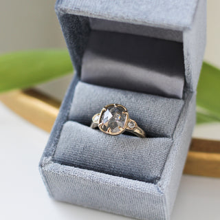 2.22ct Could 9 Cushion Diamond Ring - Yuliya Chorna Jewellery