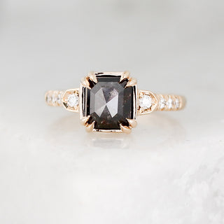 2.42ct Nebula Black Diamond Ring - ready to ship - Yuliya Chorna Jewellery