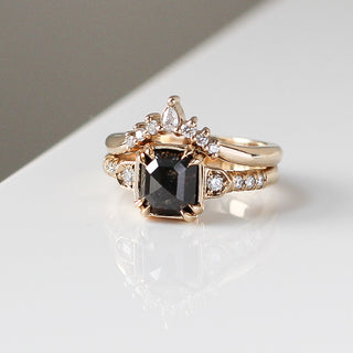 2.42ct Nebula Black Diamond Ring - ready to ship - Yuliya Chorna Jewellery