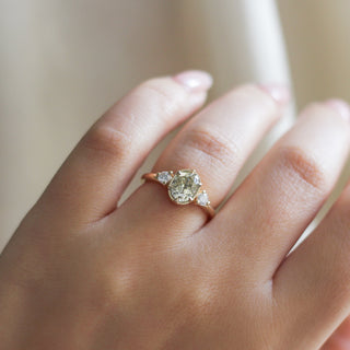 1.45ct Canary Oval Diamond Ring - ready to ship - Yuliya Chorna Jewellery