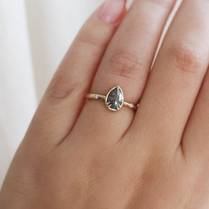 0.73ct Zaria Salt & Pepper Diamond Ring - ready to ship - Yuliya Chorna Jewellery